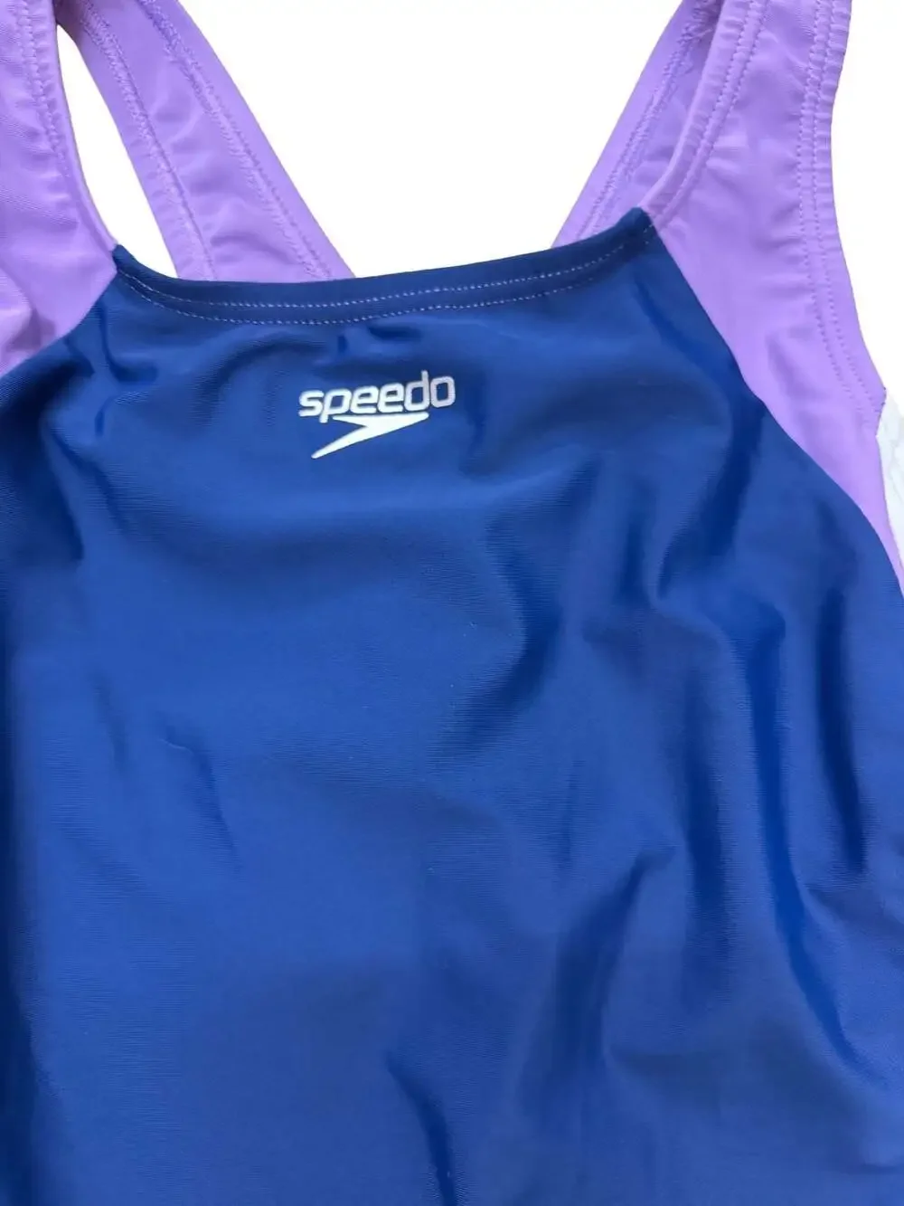Speedo Girls Infinity Splice One Piece Swimsuit Blue/Purple